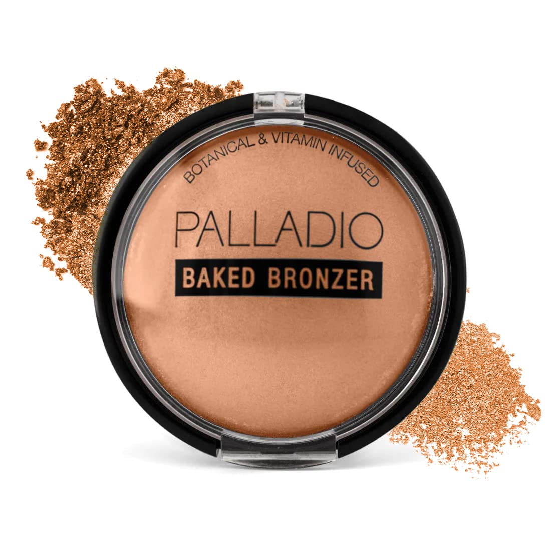 Palladio Bronzer cuit au four Pacific Tan — texture satinée pour un éclat naturel durable.