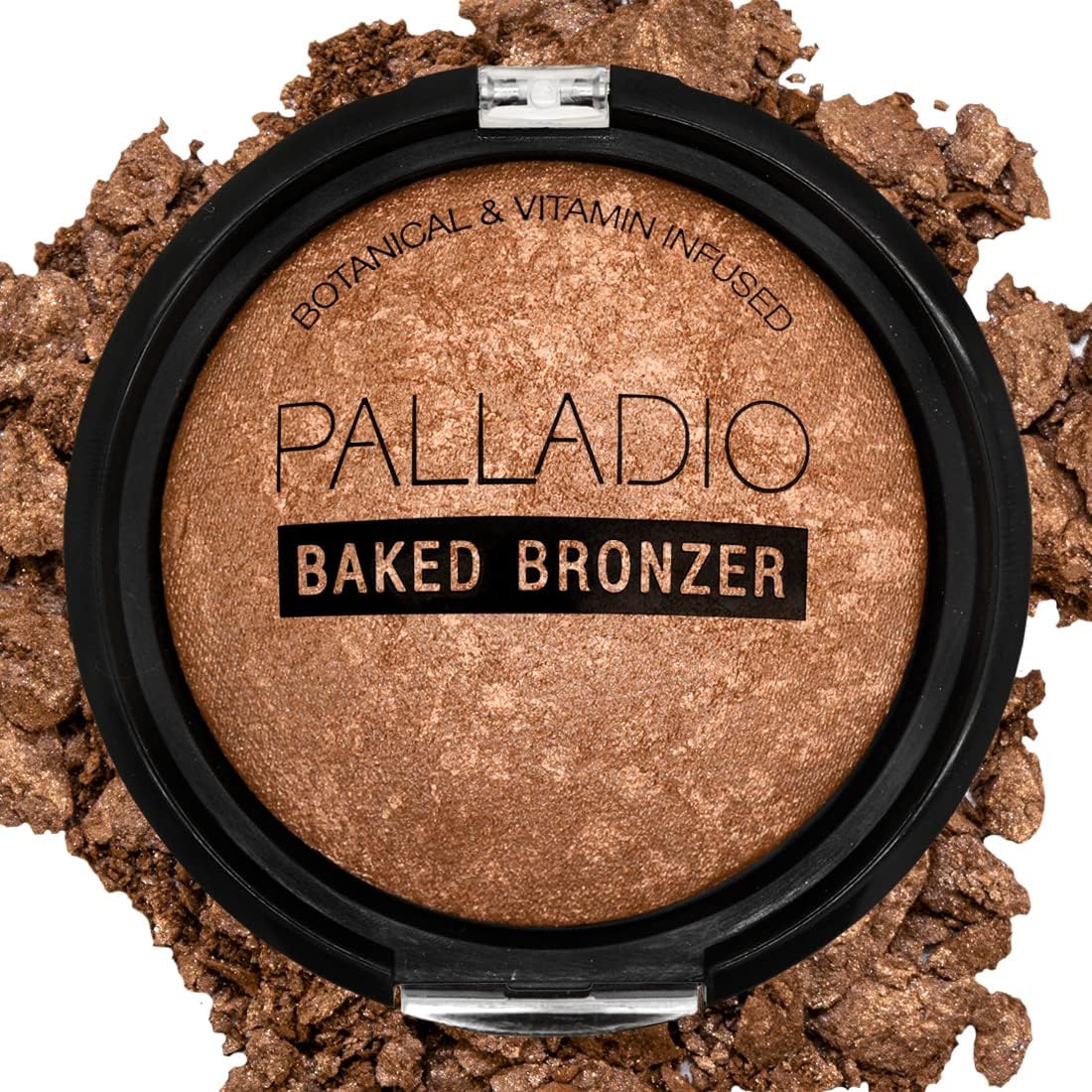 Bronzer Palladio Cuit au Four – texture irisée pour un éclat durable toute la journée