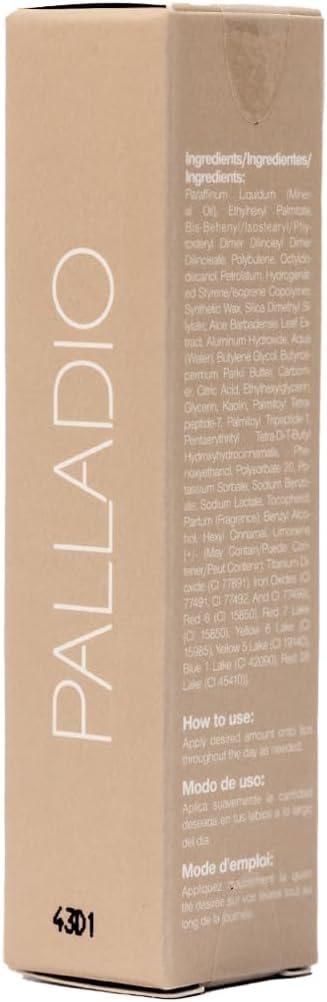 Palladio Butter Balm formulation végan sans parabènes.