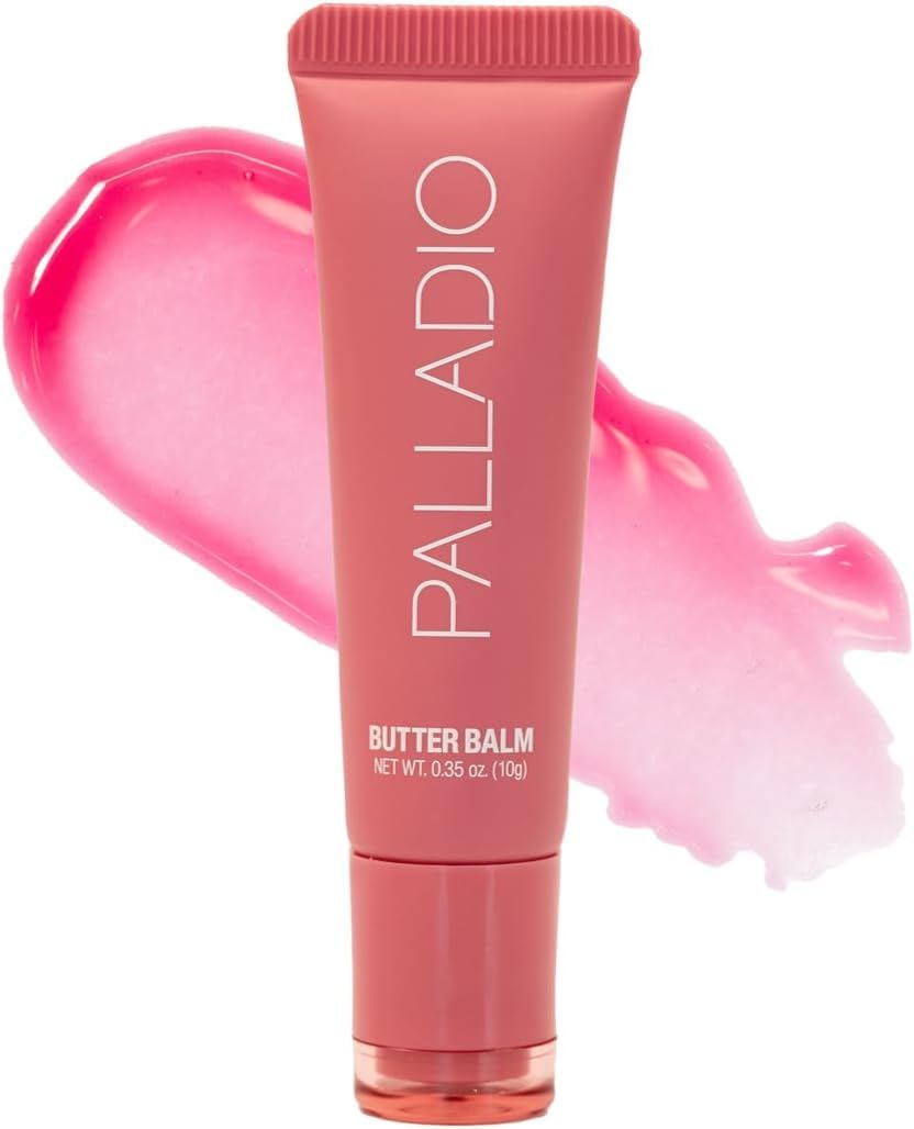 Palladio Butter Balm en tube, application facile pour hydratation rapide des lèvres.
