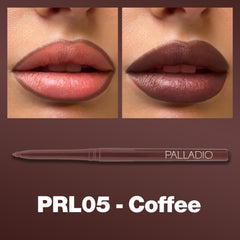 Contour Palladio retractable cafe, traçage precis sans bavure.