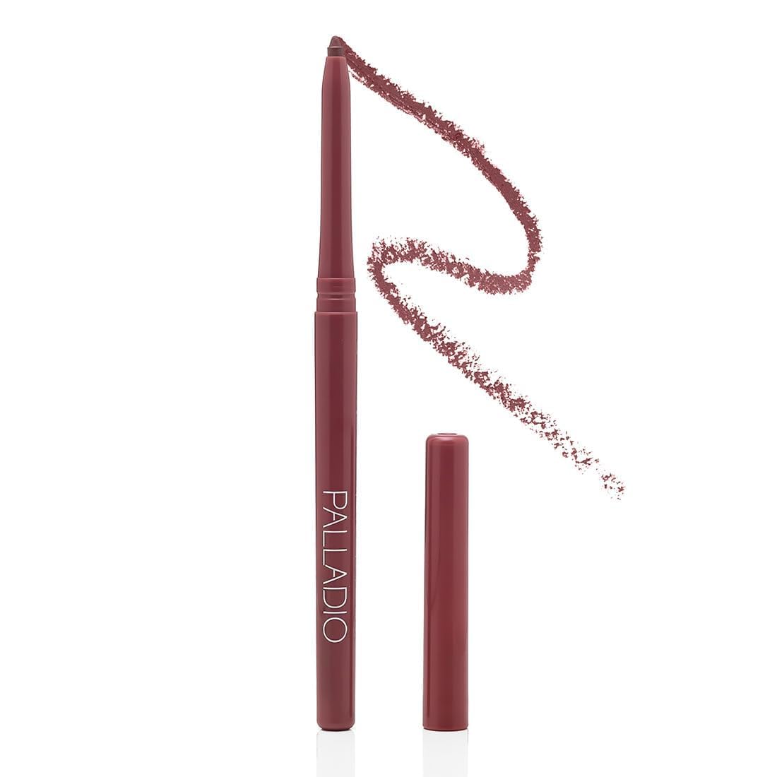 Palladio Crayon Contour Lèvres Rétractable Imperméable Plum, définition précise et tenue durable.