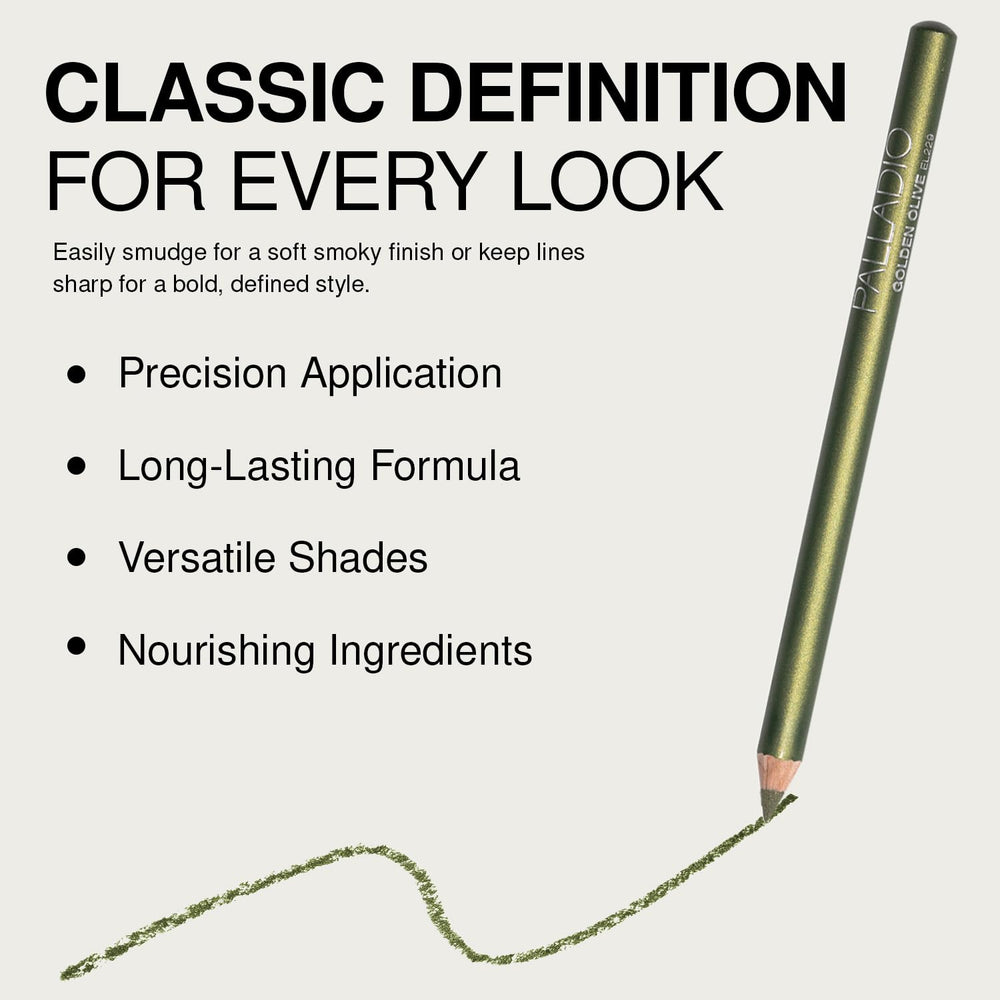 Palladio crayon-eyeliner-bois-fin longue tenue et confort toute la journée.