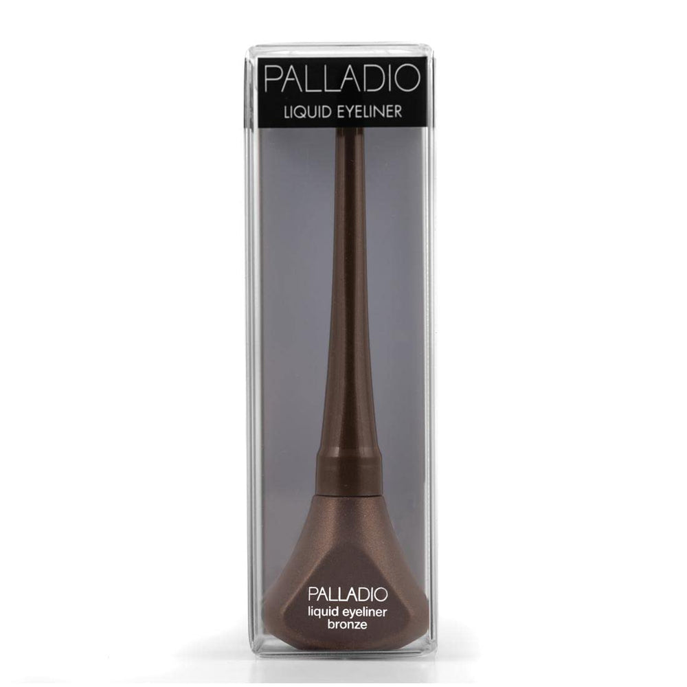 Palladio Eyeliner liquide Bronze — rendu bronze élégant pour tous les looks.