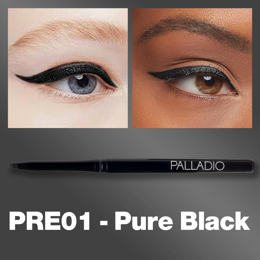 Palladio Eyeliner Waterproof Crème Noir offre une couleur intense sans bavure