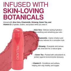 Palladio I'm Blushing teinte lèvres hydratante pour un look frais