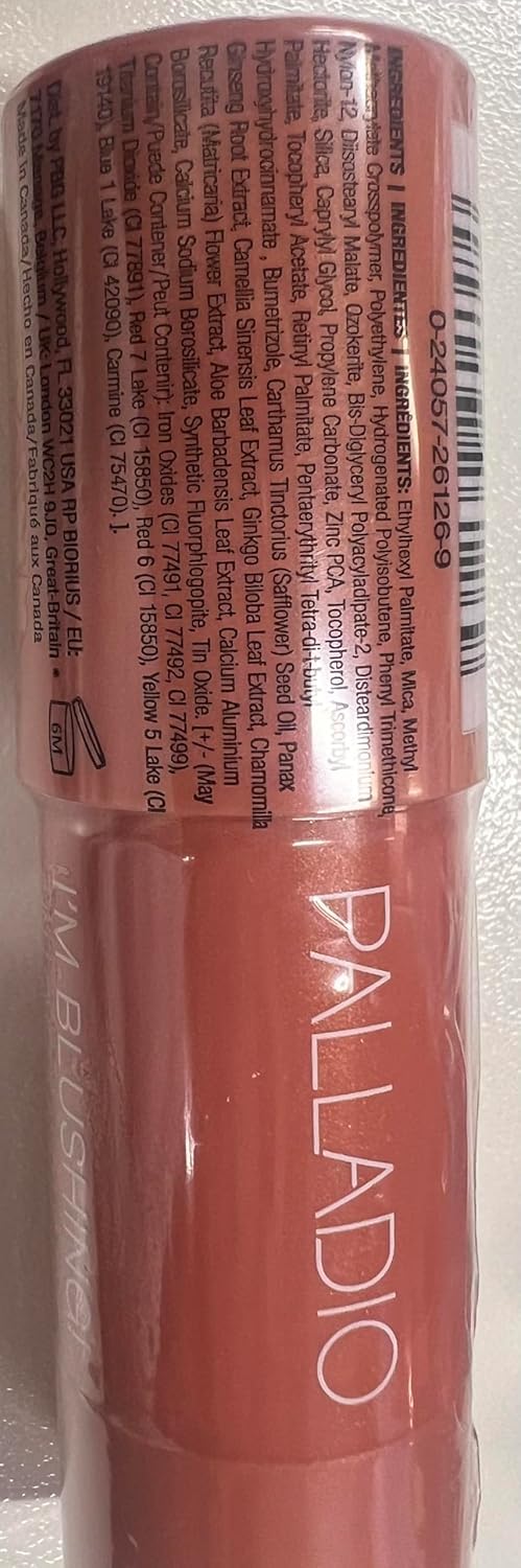 Palladio I'm Blushing 2-en-1 certifié sans cruauté envers les animaux.