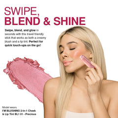 Palladio I'm Blushing Stick Teint-Hydratant, formulation qui respecte la peau