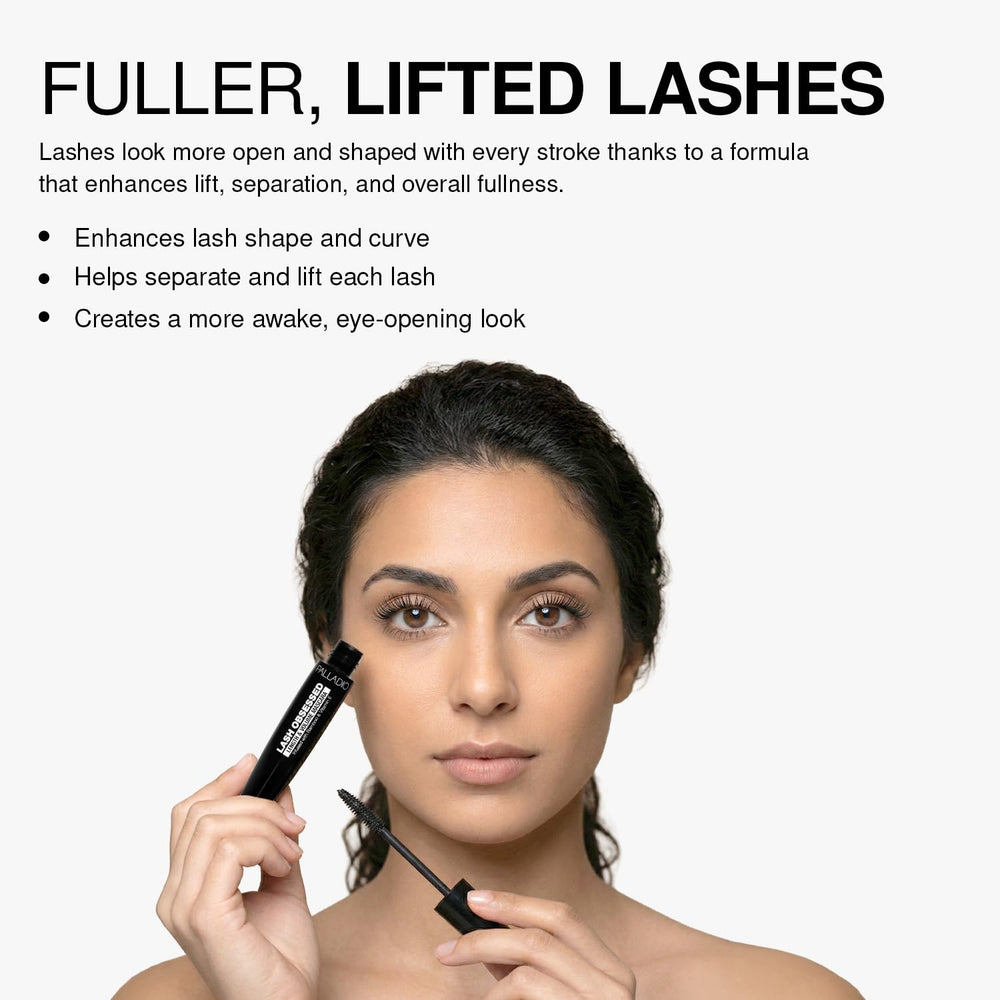 Palladio Lash Obsessed Mascara – formule sans bavures et tenue durable.