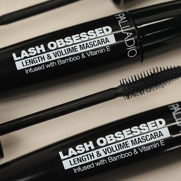 Palladio Lash Obsessed Mascara – volume et définition pour des cils plus fournis.
