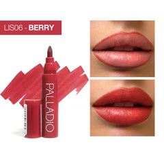 Palladio Lip Stain longue tenue pour une couleur sans retouches.