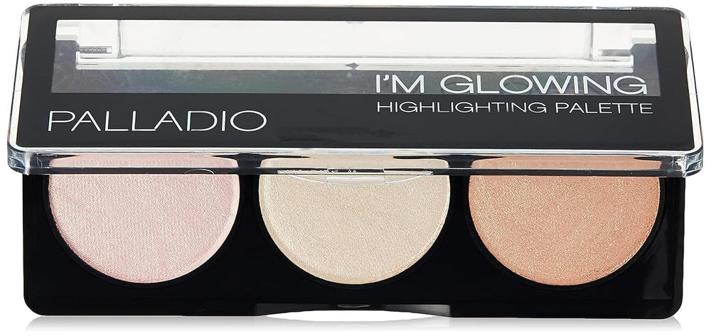 Palette Palladio illuminateur crème pour un éclat doux sur les pommettes.