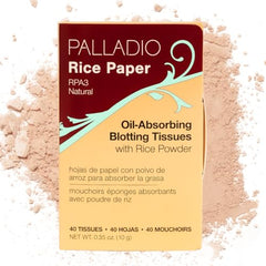 Palladio feuille en papier riz blotting absorbe l’excès de brillance