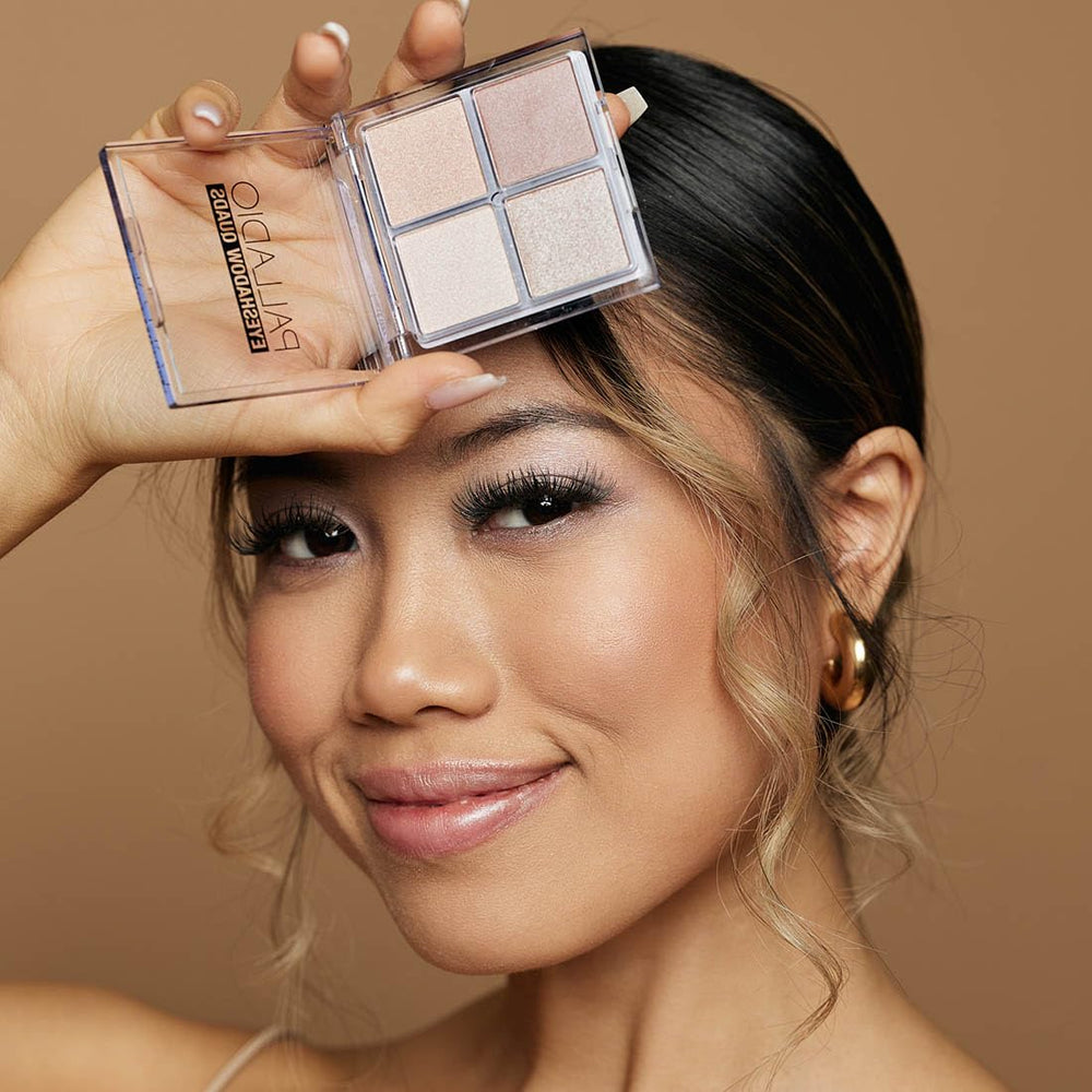 Palladio Quad fards à paupières Ballerina : palette polyvalente pour looks quotidiens et soirées.