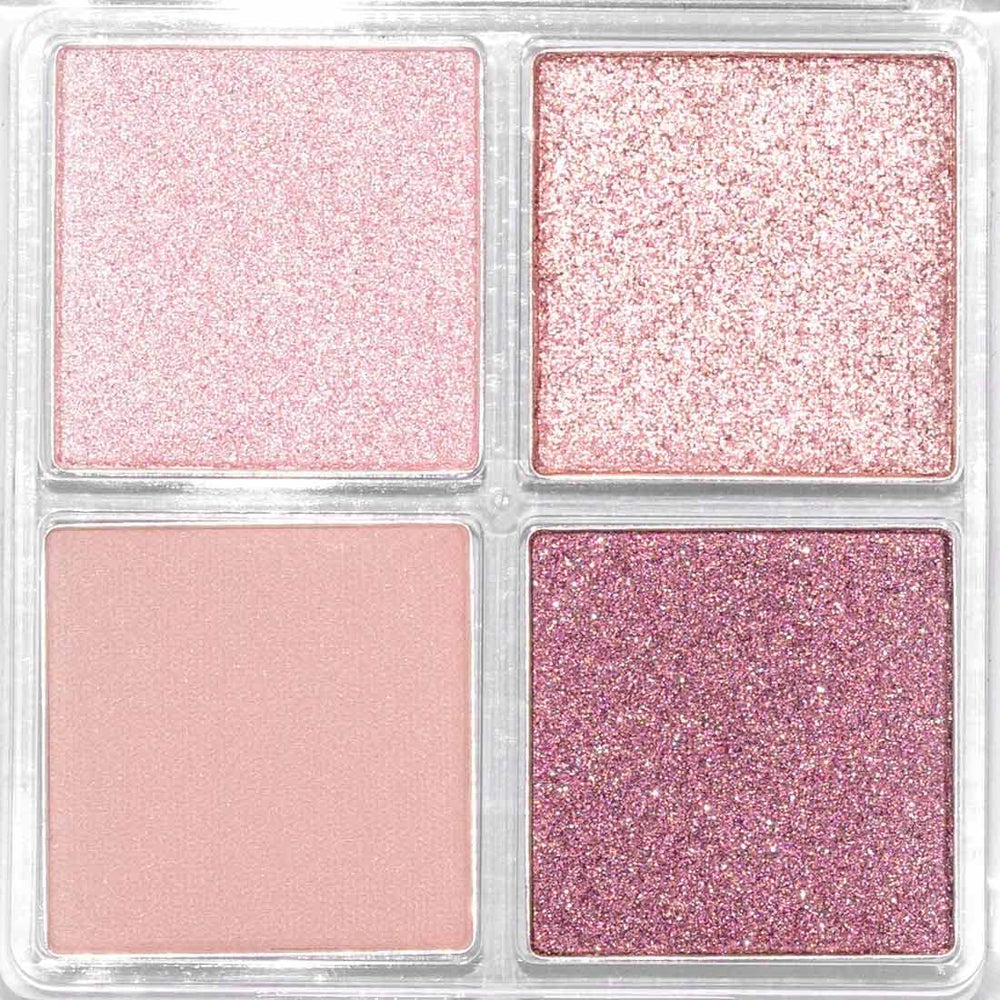 Palladio Eyeshadow Quad – ombre métallisée pour un éclat sophistiqué et durable