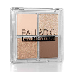 Palladio Quad ombre veloutée pigmentée pour un regard profond et durable.