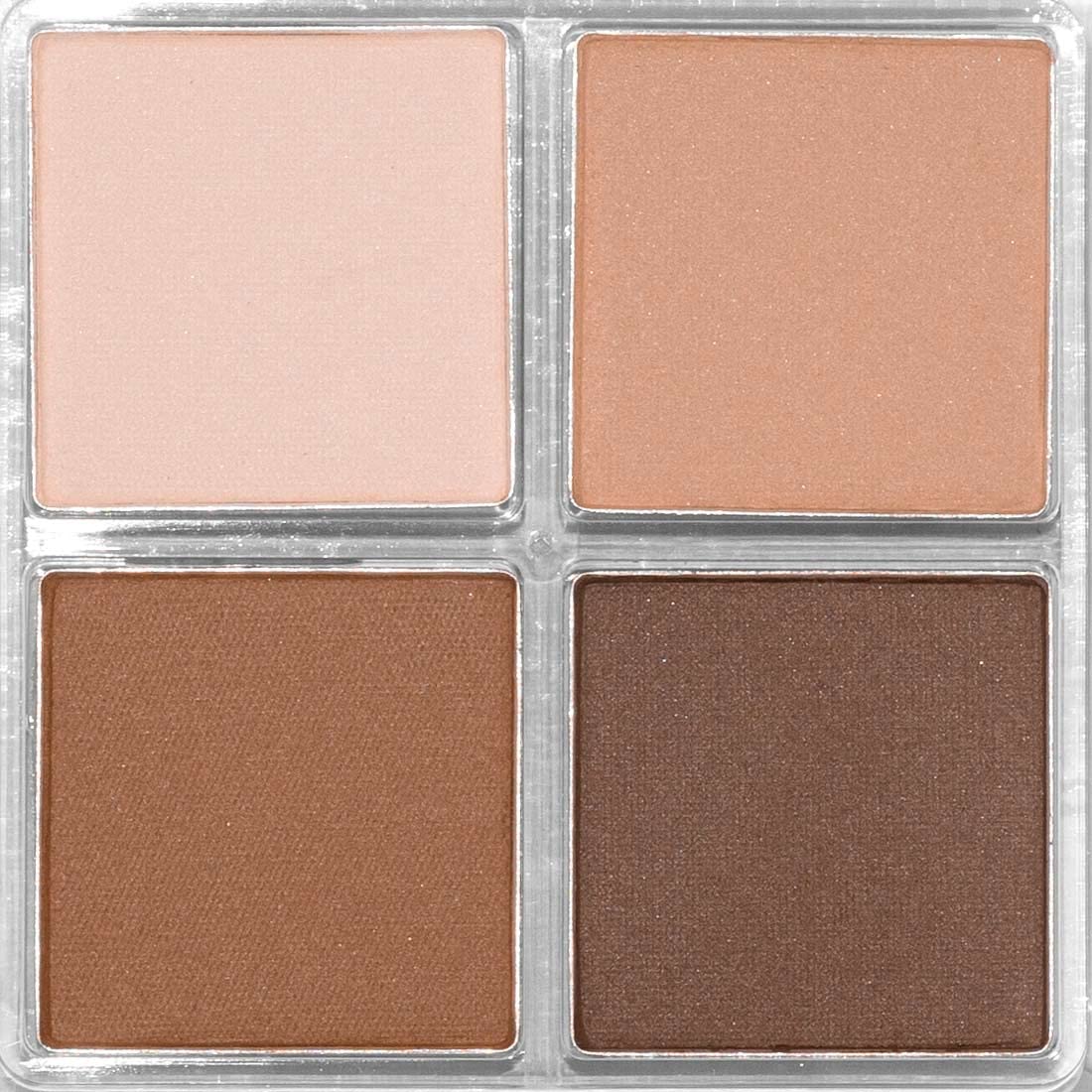 Palette Palladio Quad ombre chocolat métal pour un éclat et une intensité modulables.