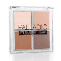 Palette Palladio Quad ombre taupe matte pour un regard naturel et velouté.