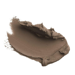 Palladio Brow Pomade imperméable et pinceau prêt pour une application précise.