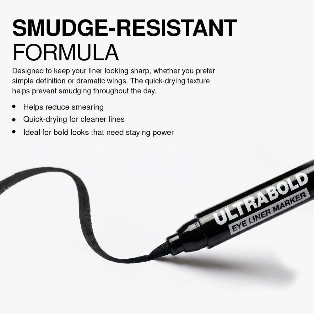 Palladio stylo delineateur extrême audace carbon noir, longue tenue sans bavures.
