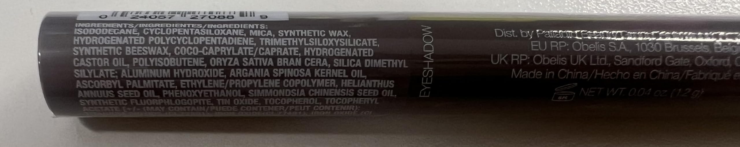 Palladio Stylo Ombre Vitamine C et E, soin léger.