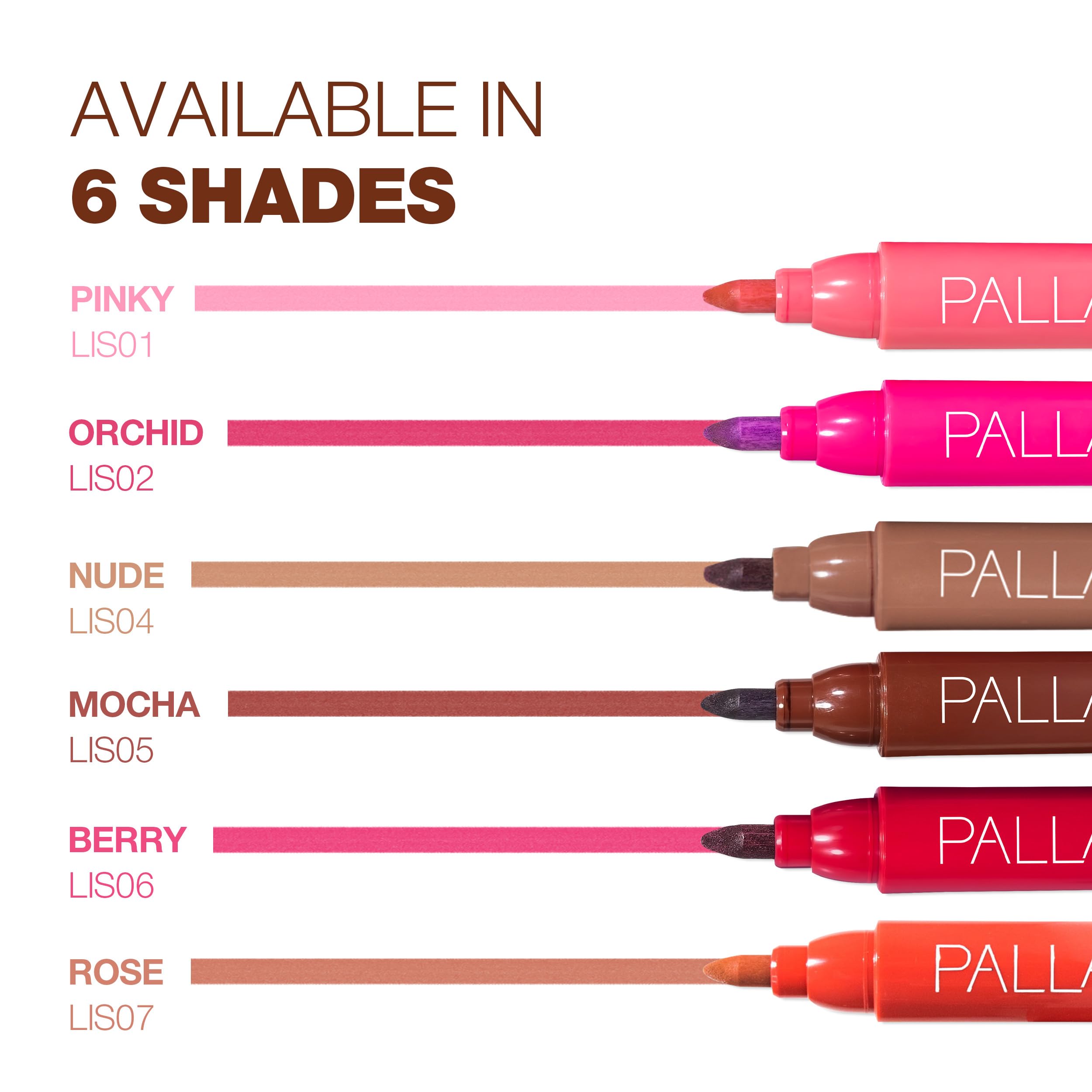 Palladio Lip Stain : echantillon rose pour swatch précis