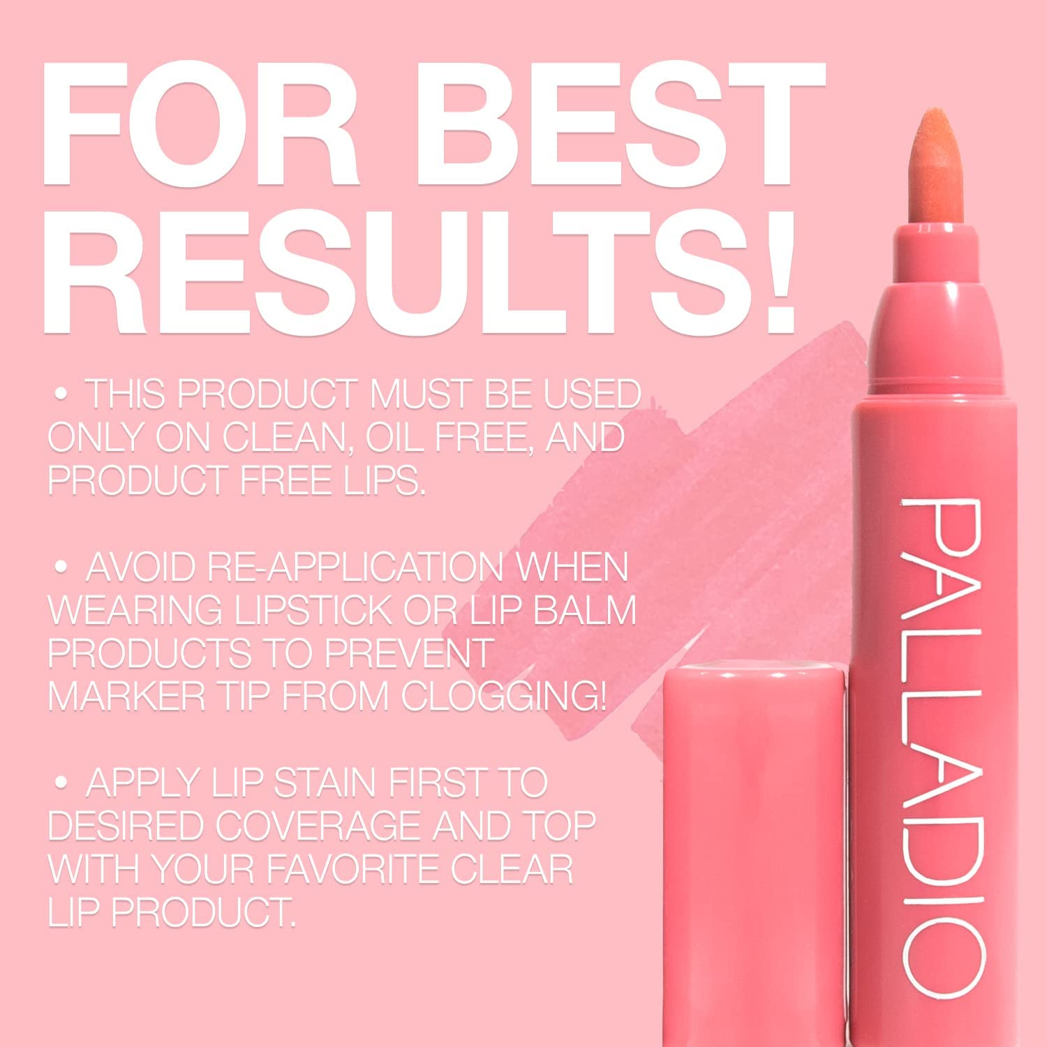 Palladio Lip Stain : sans cruauté et sans parabenes