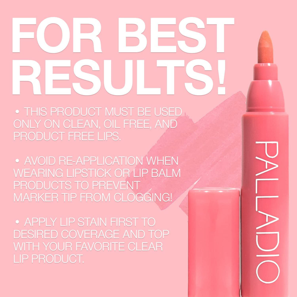 Palladio Lip Stain : sans cruauté et sans parabenes
