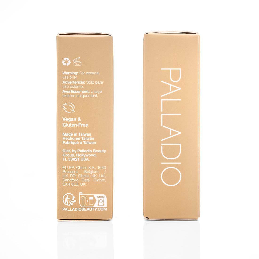 Palladio Teint peau – application au pinceau pour un teint homogène.