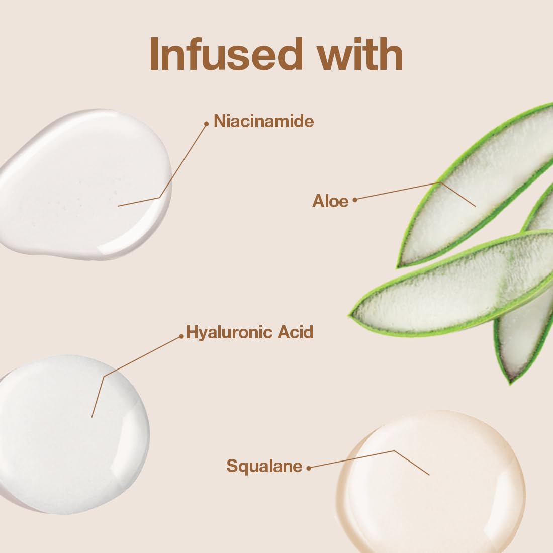 Palladio Teint peau – hydratation durable grâce à l'hyaluronique et au squalane.