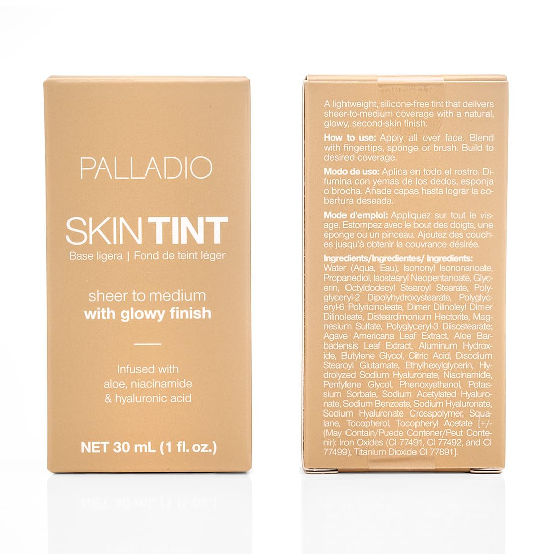 Palladio Teint peau – routine quotidienne offrant un éclat sain et équilibré.