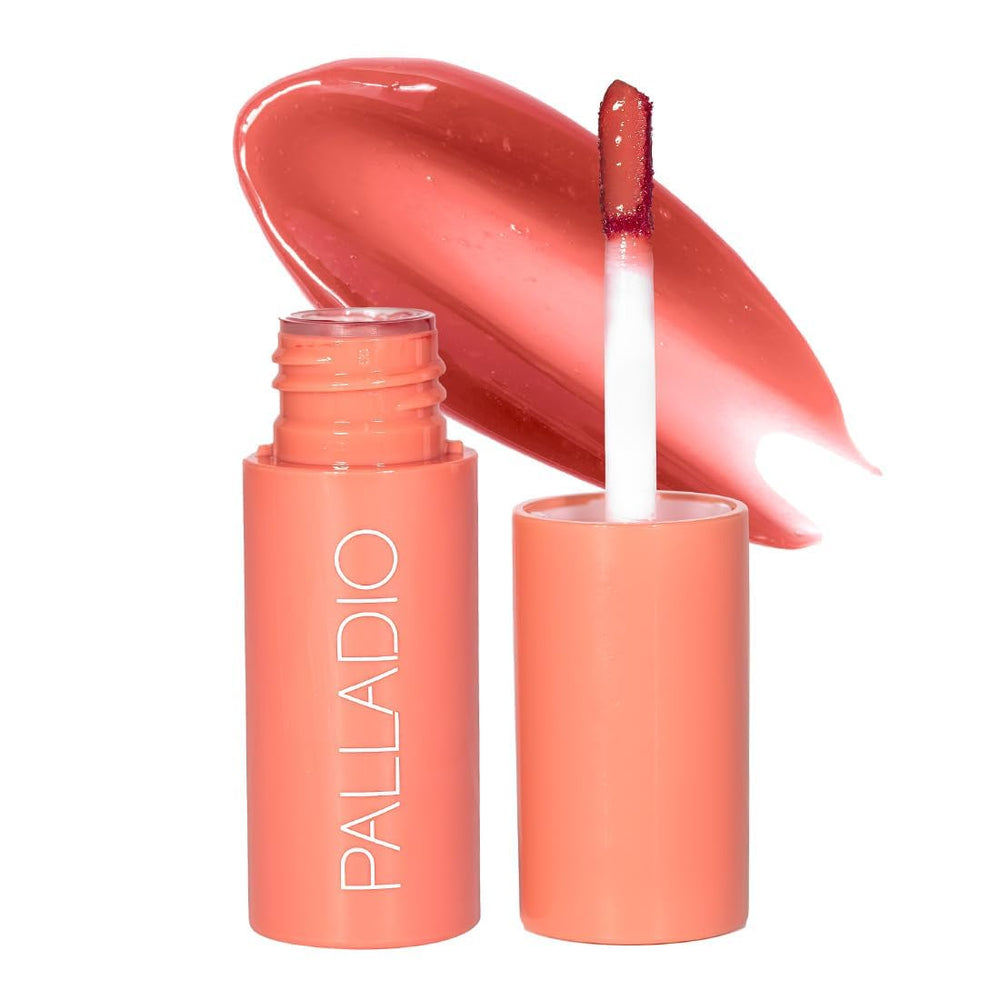 Palladio Teinte Gelée lèvres, couleur baie éclatante et hydratation légère.
