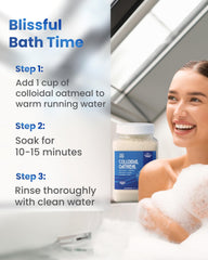 Palm and Plenty bain avoine colloïdale douceur, hydratation peau sèche et sensible