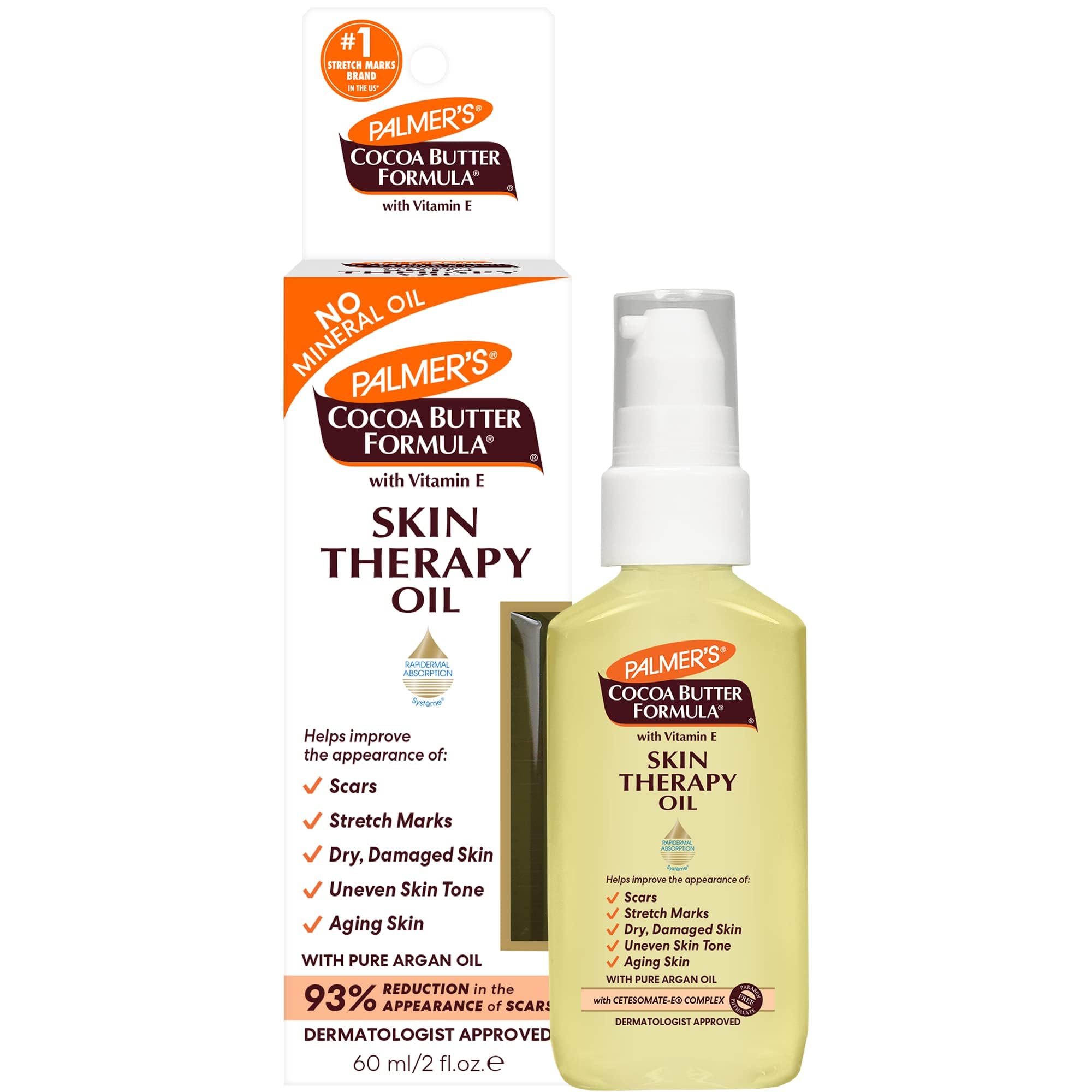 Palmer's Huile Corporelle Therapy — bouteille prête à une hydratation durable.