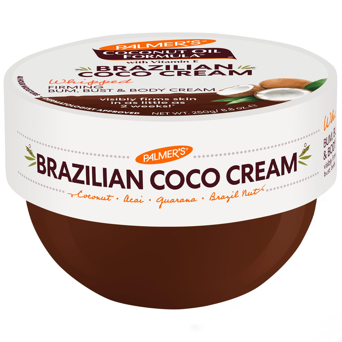 Palmer’s crème coco brésilienne – bouteille et hydratation durable.