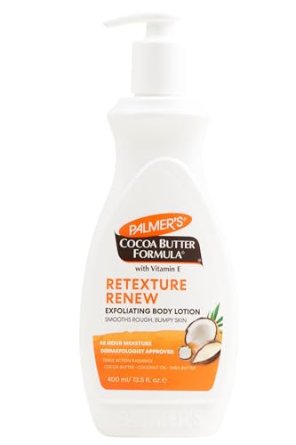 Palmer's lotion exfoliante, texture crèmeuse prête à lisser peau rugueuse