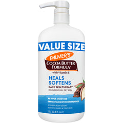 Palmer's Beurre cacao lotion corps quotidienne, bouteille pompe, hydratation durable