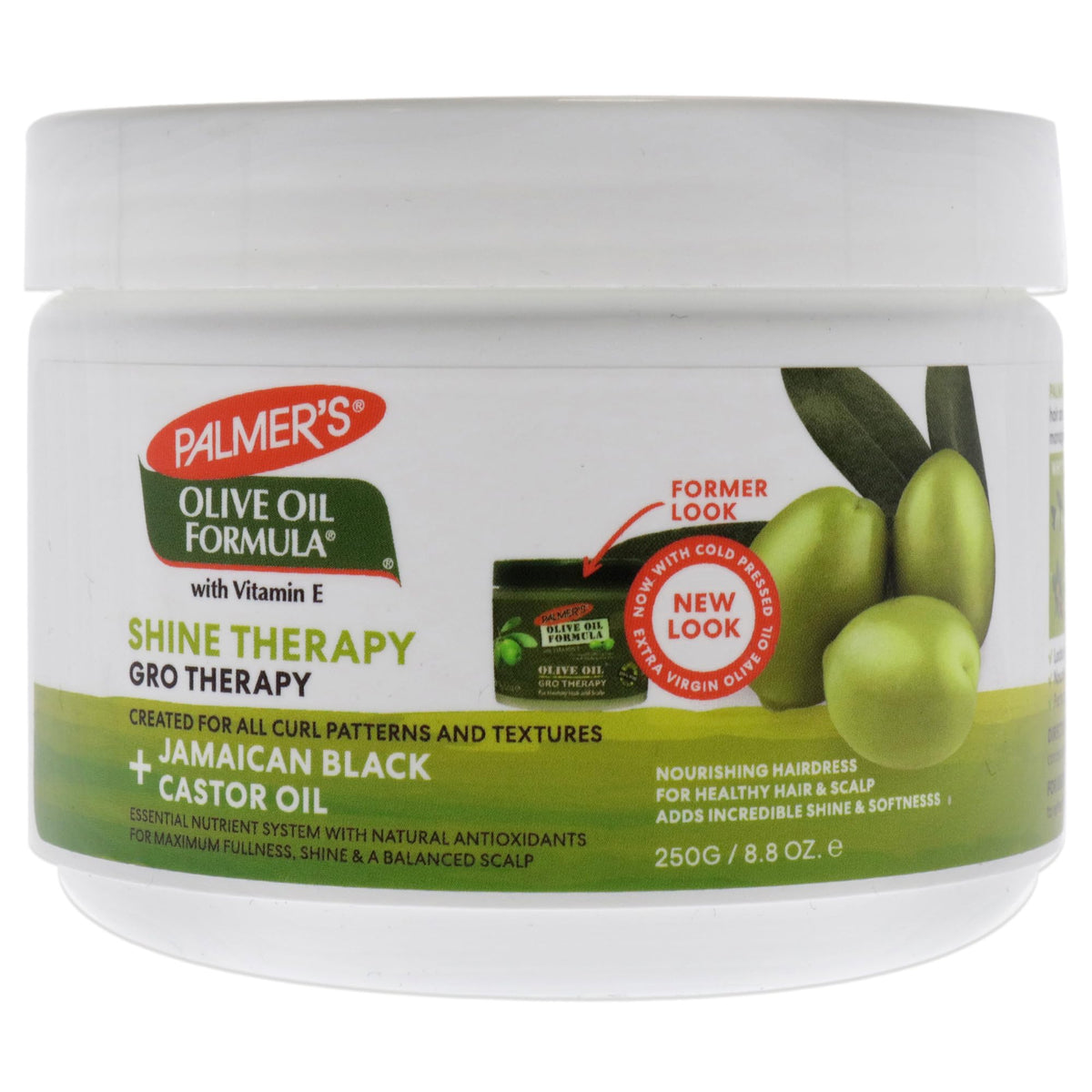 Palmer's Gro Therapy: bouteille de formule huile d’olive renforçant les cheveux et leur brillance.