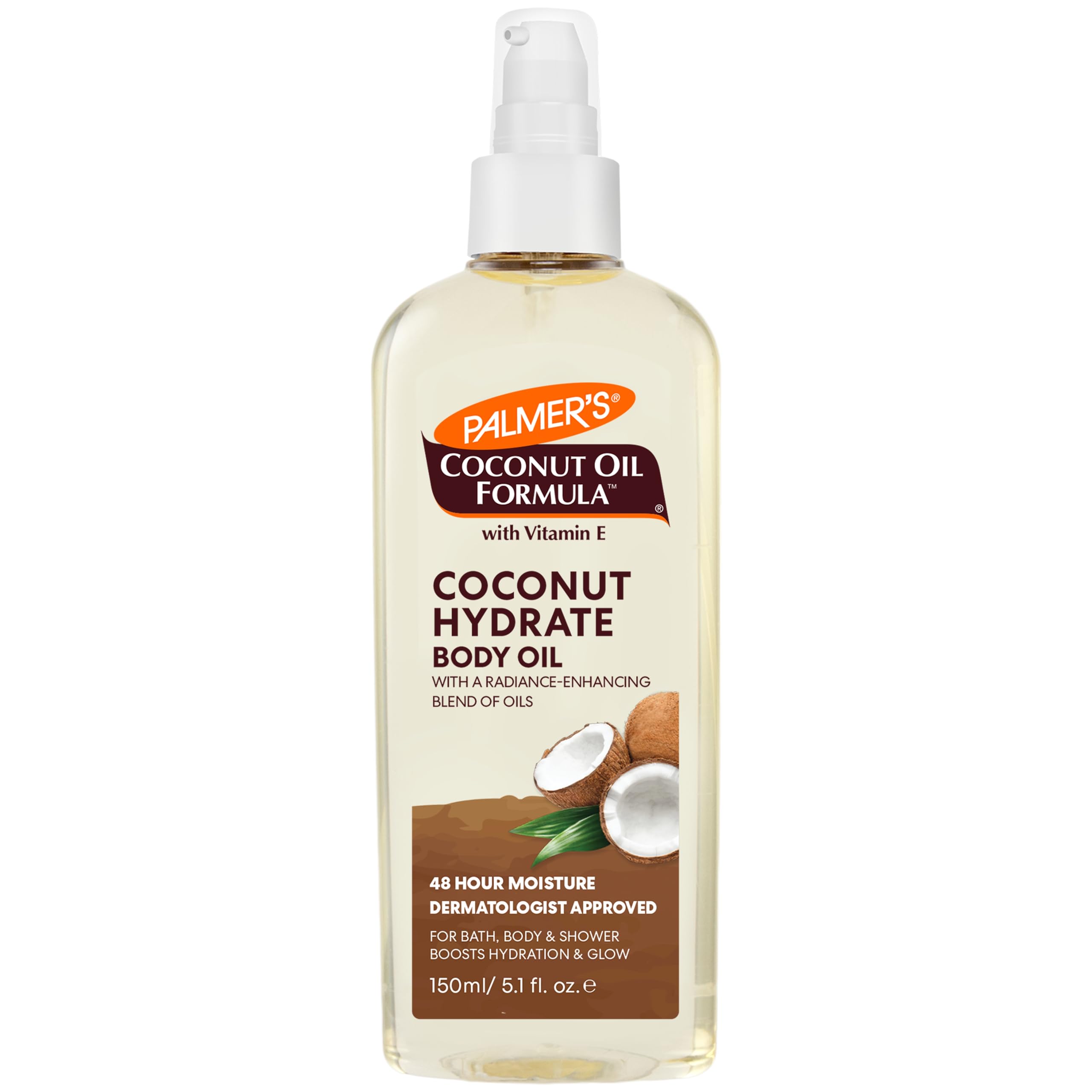 Palmer's huile coco Formule Corps – bouteille spray, hydratation rapide.