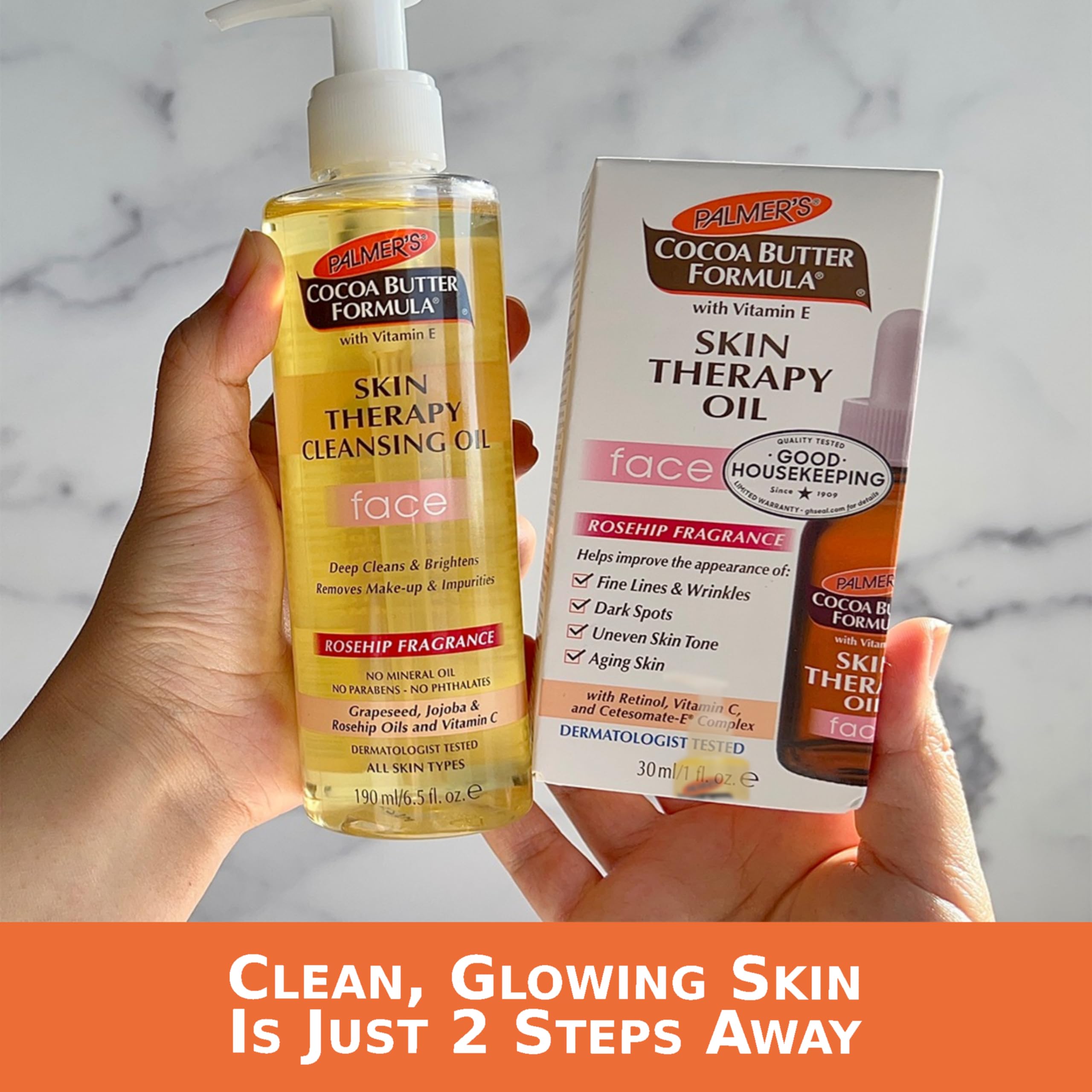 Palmer's Huile Nettoyante – ingrédients naturels pour peau douce et équilibrée.