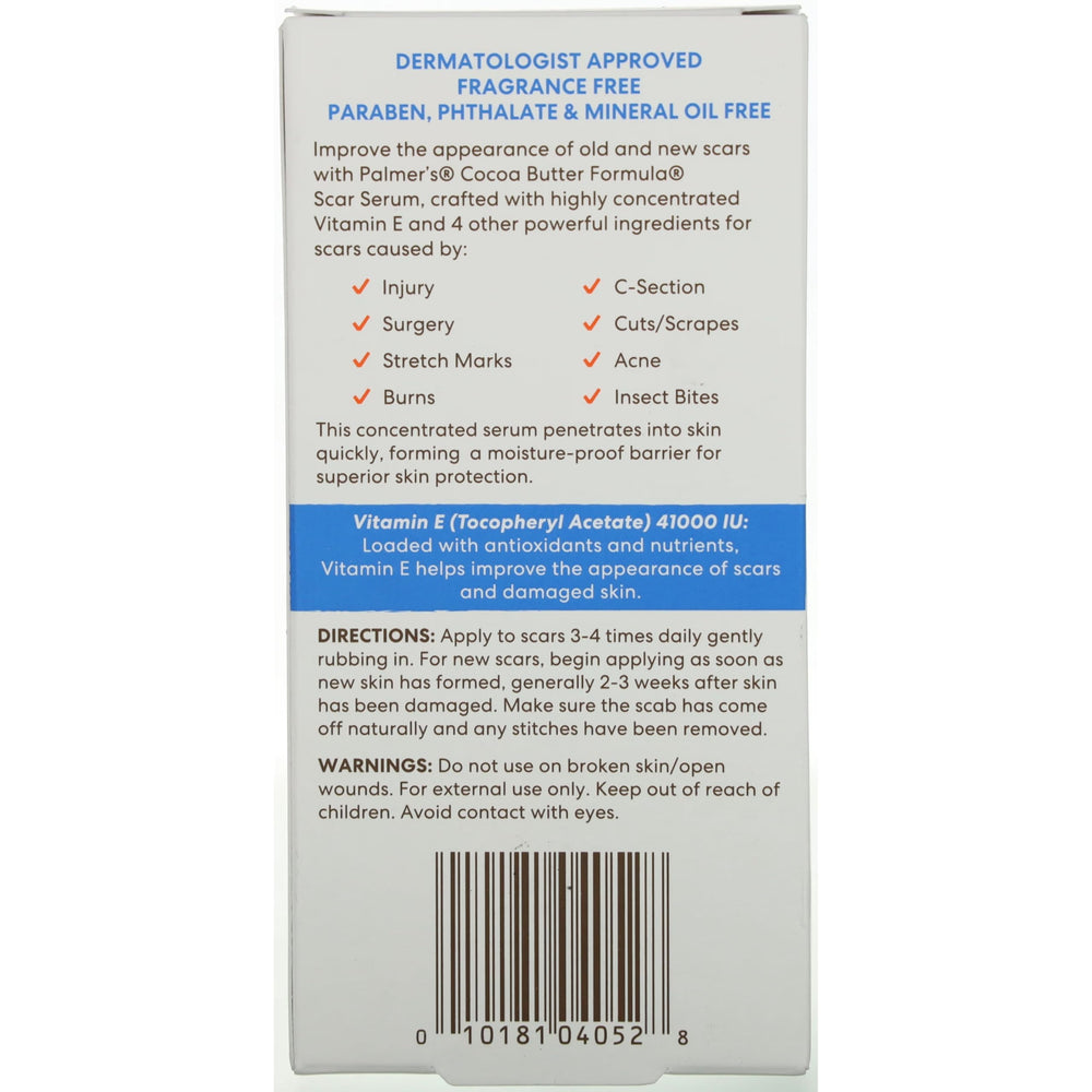 Palmer's Routine – utilisation quotidienne du sérum de 30 ml.