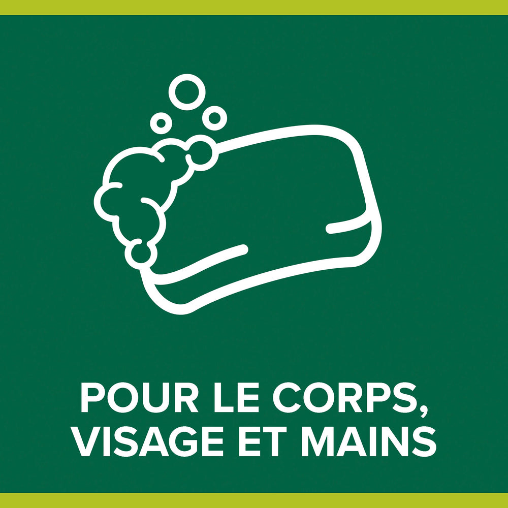 Palmolive Naturals Savon Olive et lait — peau douce après le lavage.