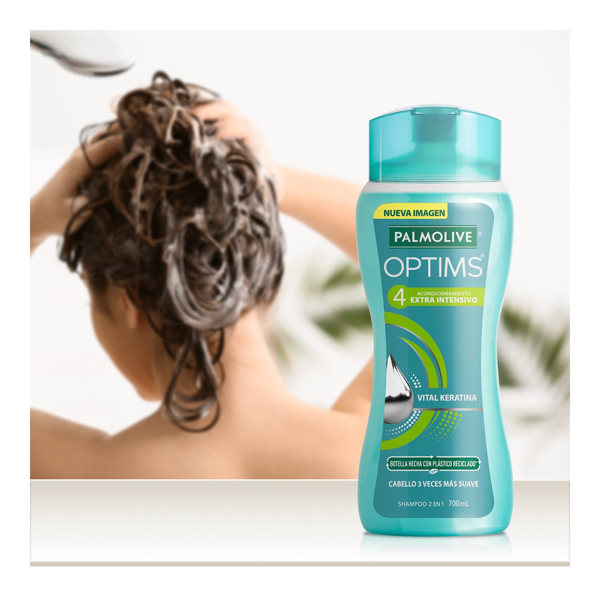 Palmolive Optims Niveau 4, texture agréable, nettoyage en profondeur.