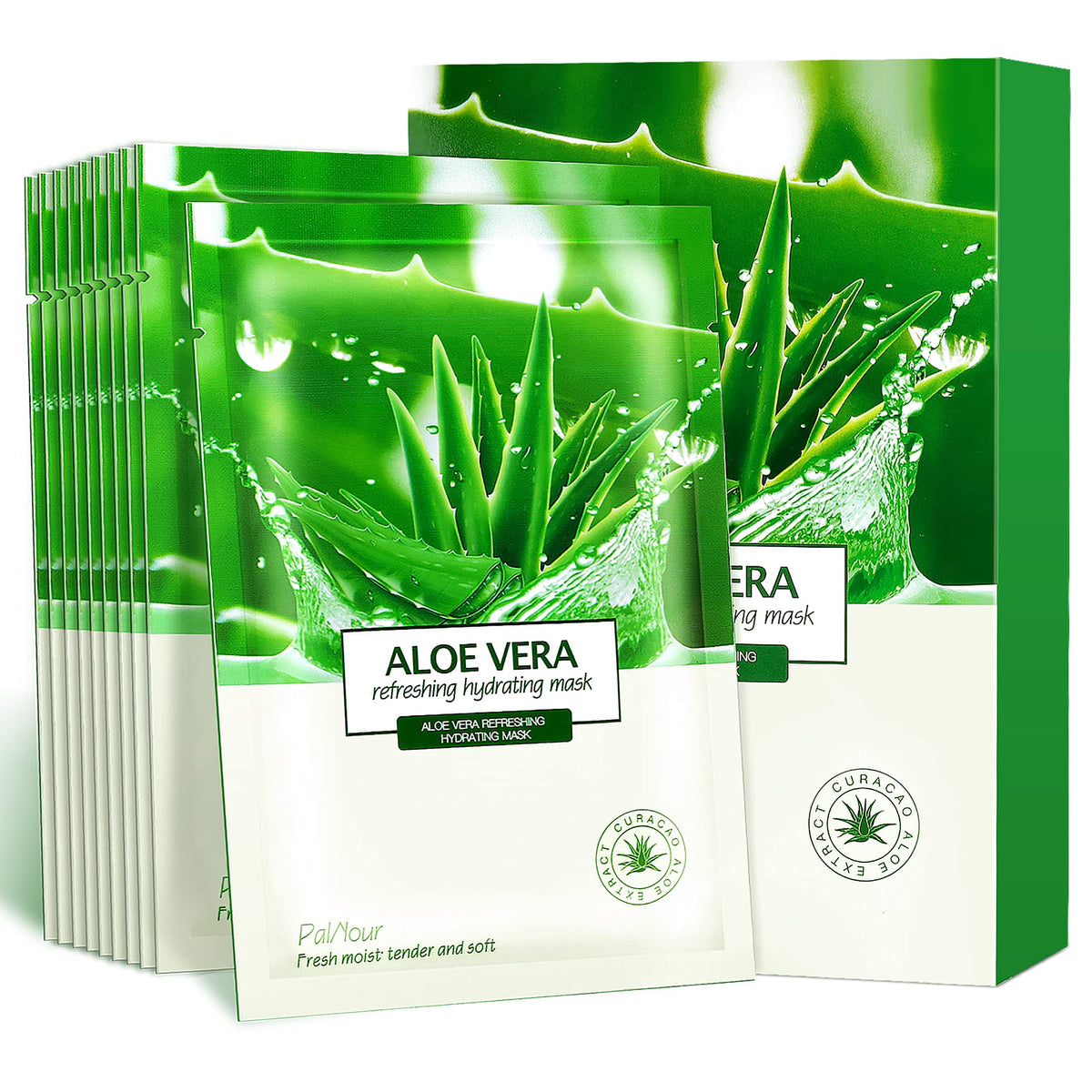 PalNour Aloe Feuille Soin Visage pour hydratation profonde.