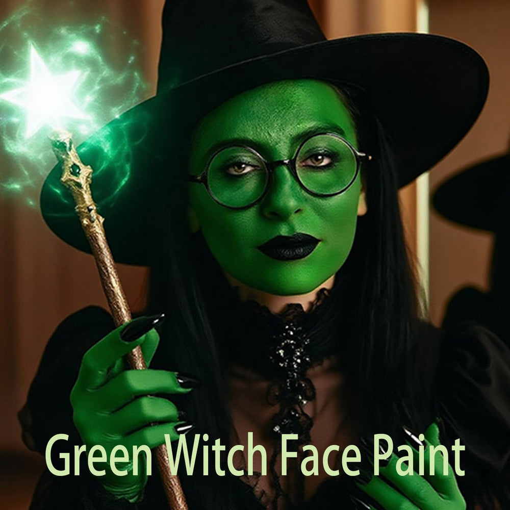 Paminify baton-maquillage vert sombre, effets spéciaux pour cosplay.