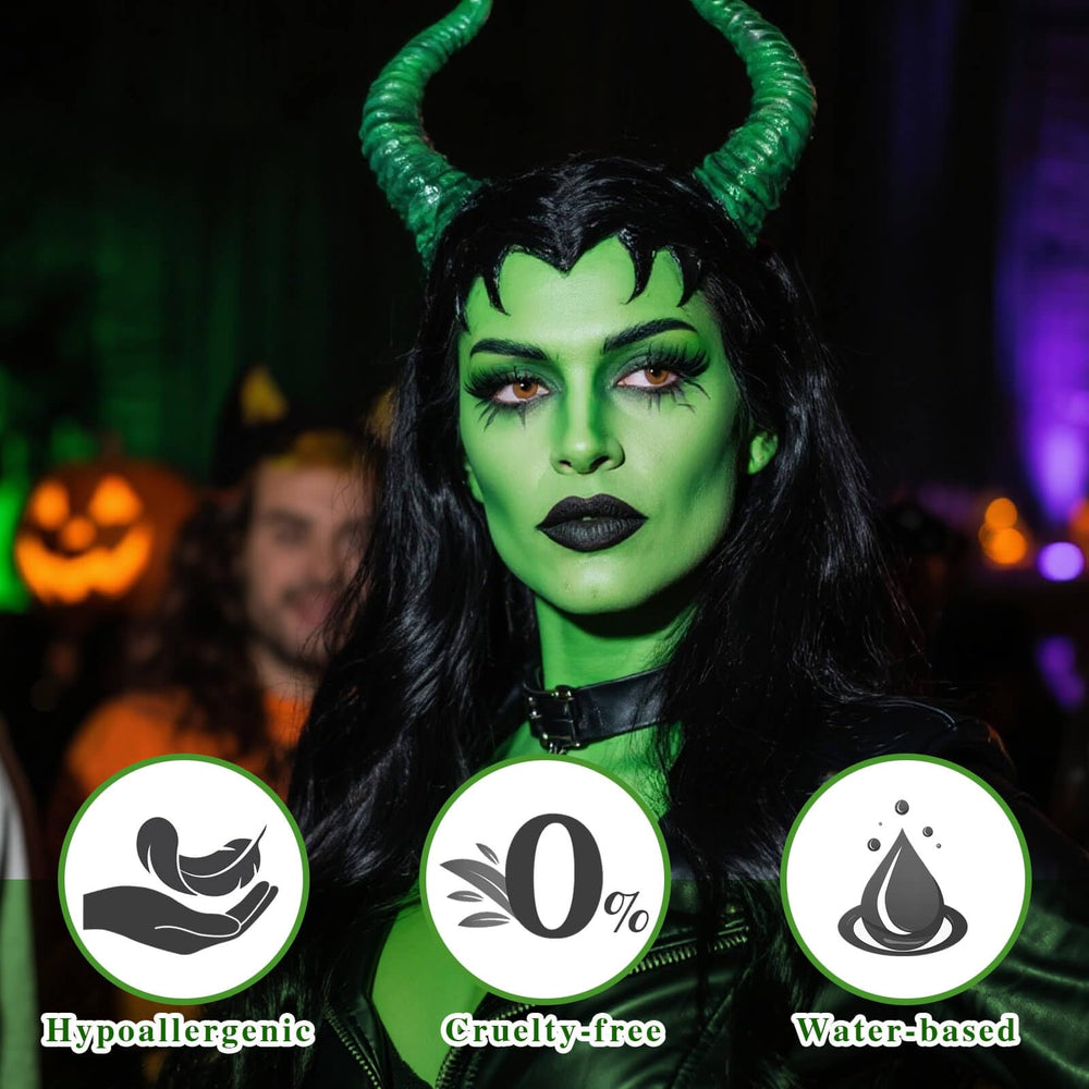 Paminify maquillage vert à base d'eau, séchage rapide et lavage facile.