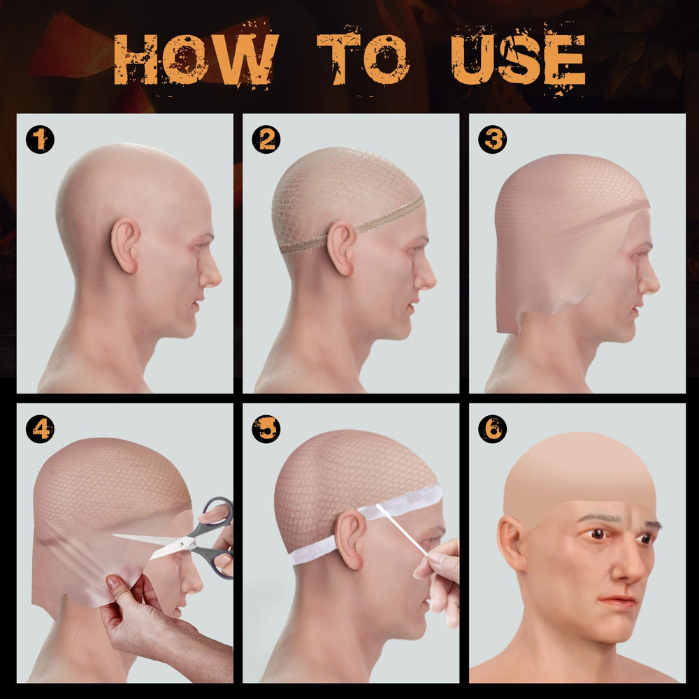 Paminify masque cheveux teinte peau pour harmonie du teint en cosplay.