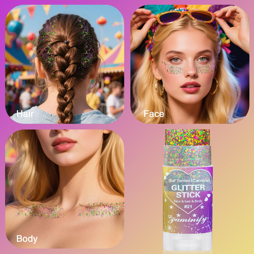 Formule résistante à l’eau du stylo paillettes Mardi Gras lors d’événements