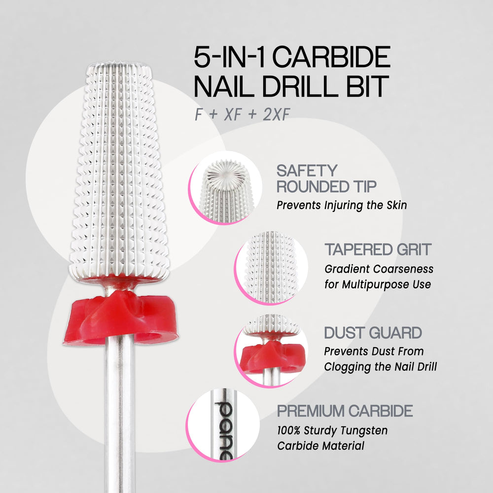 PANA Nail Carbide 5 en 1, retrait rapide des extensions en gel et acrylique.