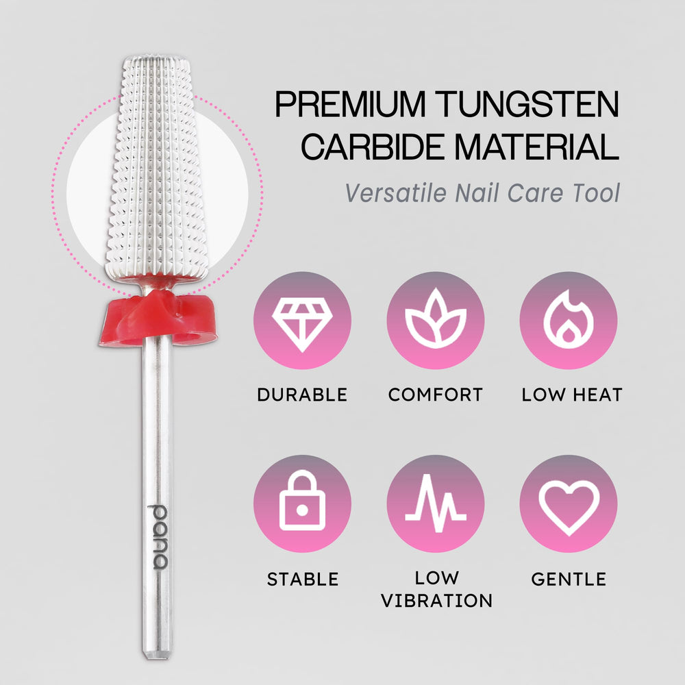 PANA Nail Carbide 5 en 1, tige 3-32 compatible avec la plupart des machines.
